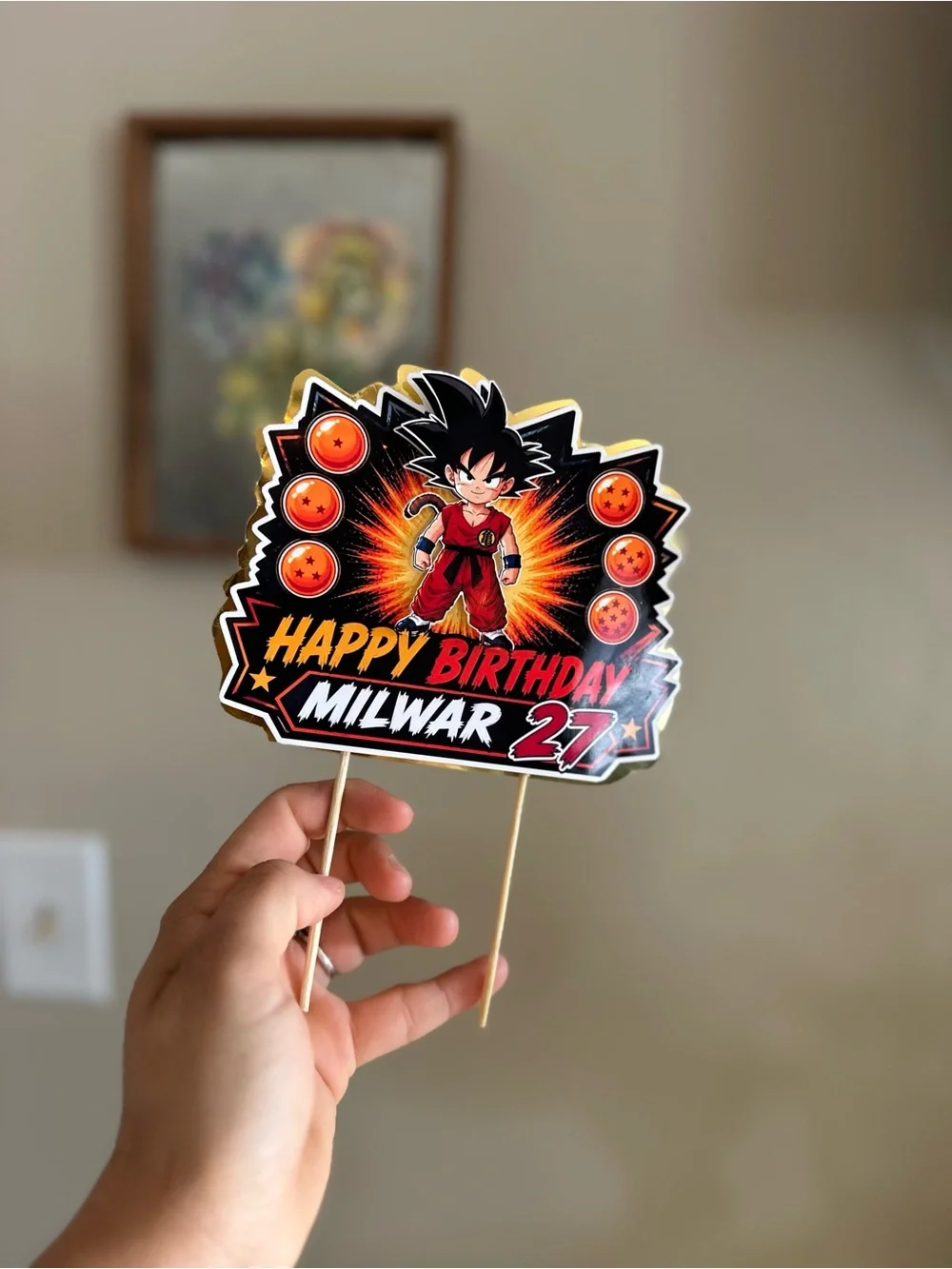 🎂 Custom Cake Topper Any Theme | Personalized Birthday Decoration